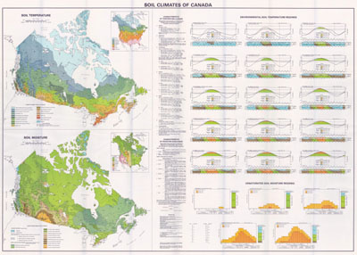 View a larger version of the map, Soil Climates of Canada  (JPG Format, 11 MB )