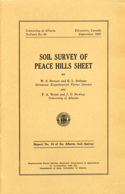 View the Soil Survey of Peace Hills Sheet (PDF Format)