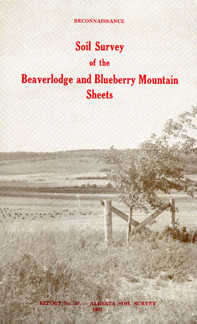 View the Soil Survey of the Beaverlodge and Blueberry Mountain Sheets (PDF Format)