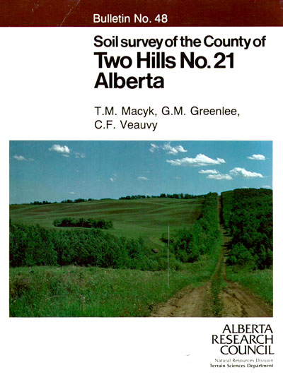 View the Soil Survey of the County of Two Hills No. 21, Alberta (PDF Format)