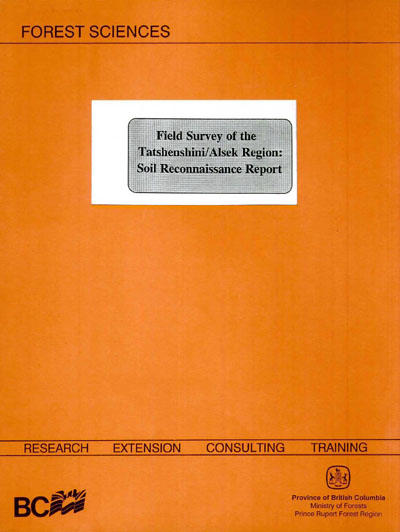View the Field Survey of the Tatshenshini/Alsek Region: Soil Reconnaissance Report (PDF Format)