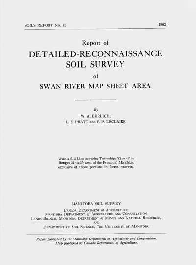 View the Detailed-Reconnaissance Soil Survey of Swan River Map Sheet Area (PDF Format)