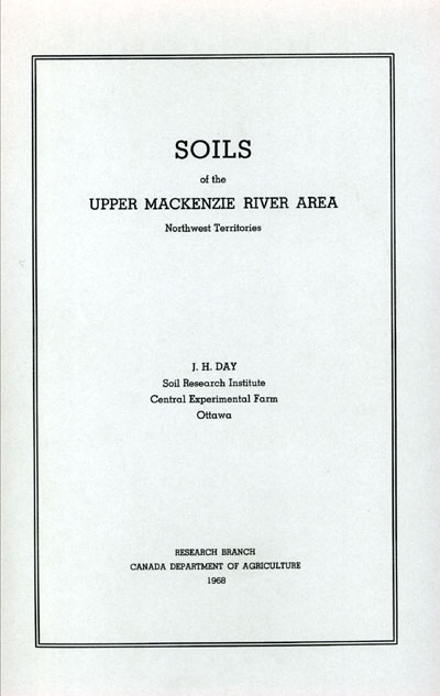 View the Soils of the Upper Mackenzie River Area (PDF Format)