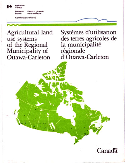 View the Agricultural Land Use Systems of the Regional Municipality of Ottawa-Carleton (PDF Format)