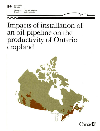 View the Impacts of Installation of an Oil Pipeline on the Productivity of Ontario Cropland (PDF Format)