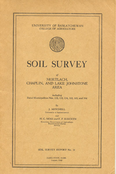 View the Soil Survey of Mortlach, Chaplin, and Lake Johnstone Area (PDF Format)