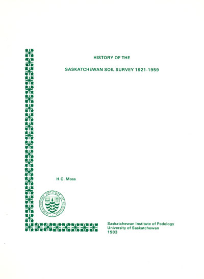 View the History of the Saskatchewan Soil Survey 1921-1959 (PDF Format)