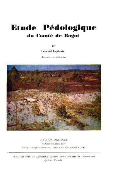 Voir le Étude pédologique du comté de Bagot (Format PDF)