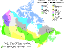 View a larger version of the EcoZones map (gif Format, 42 KB