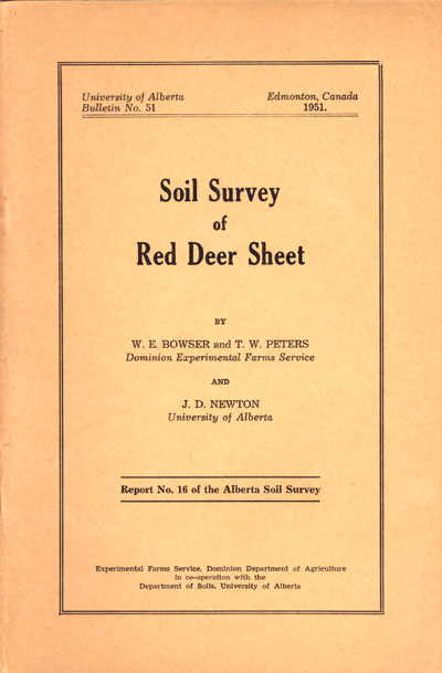 View the Soil Survey of the Red Deer Sheet (PDF Format)