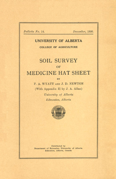 View the Soil Survey of Medicine Hat Sheet (PDF Format)