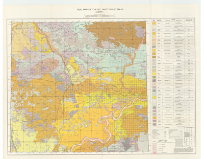 View the map:  MAP SOIL Mt Watt (JPG Format)