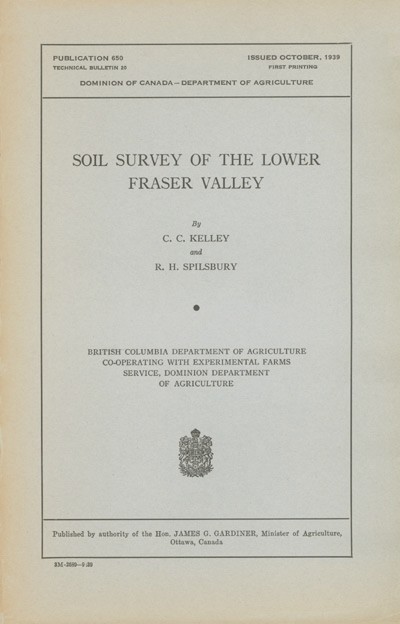 View the Soil Survey of the Lower Fraser Valley (PDF Format)