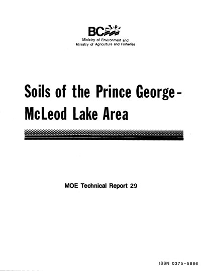 View the Soils of the Prince George-McLeod Lake Area (PDF Format)