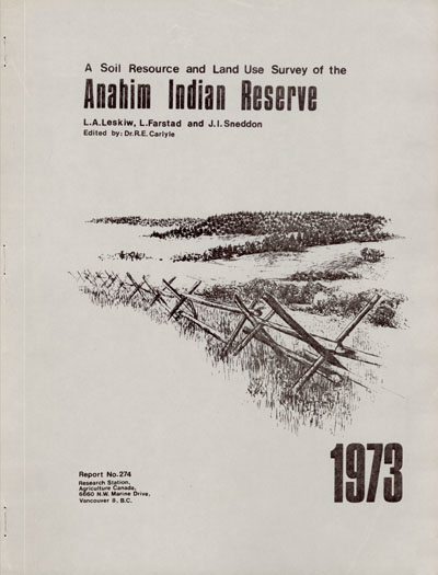 View the A Soil Resource and Land Use Survey of the Anahim Indian Reserve (PDF Format)