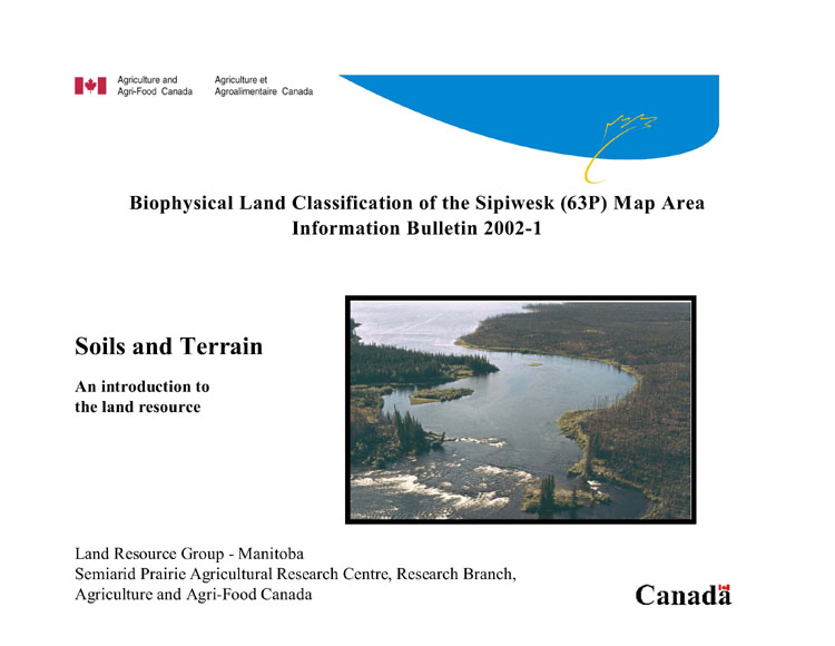 View the Biophysical Land Classification of the Sipiwesk (63P) Map Area (PDF Format)