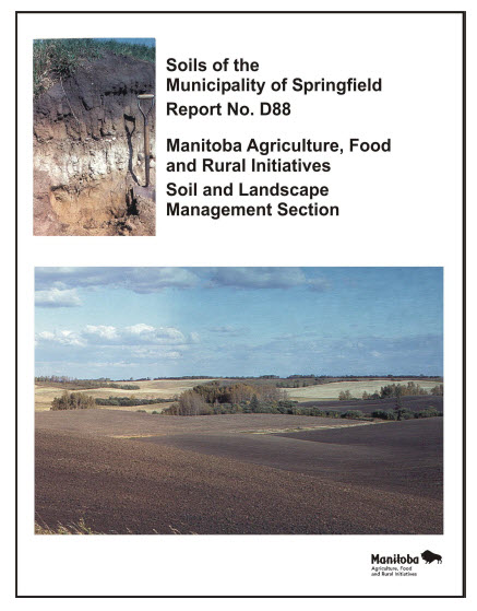 View the Soils of the Rural Municipality of Springfield (PDF Format)