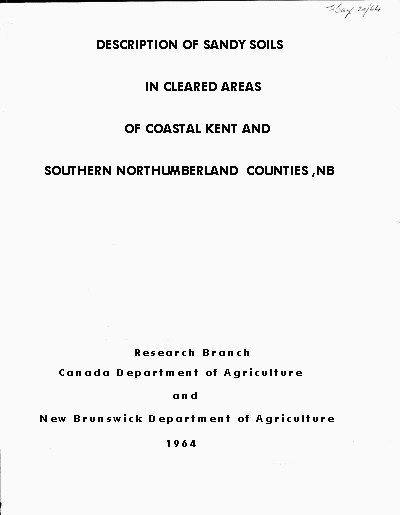 View the Description of Sandy Soils in Cleared Areas of Coastal Kent and Southern Northumberland Counties (PDF Format)