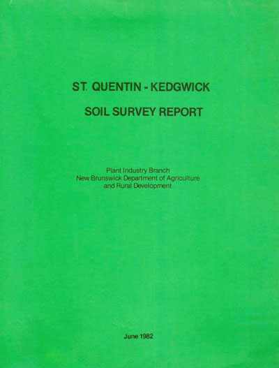 View the St. Quentin - Kedgewick Soil Survey Report (PDF Format)