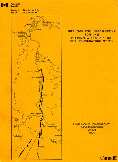 View the Site and Soil Descriptions for the Norman Wells Pipeline Soil Temp. Study (PDF Format)