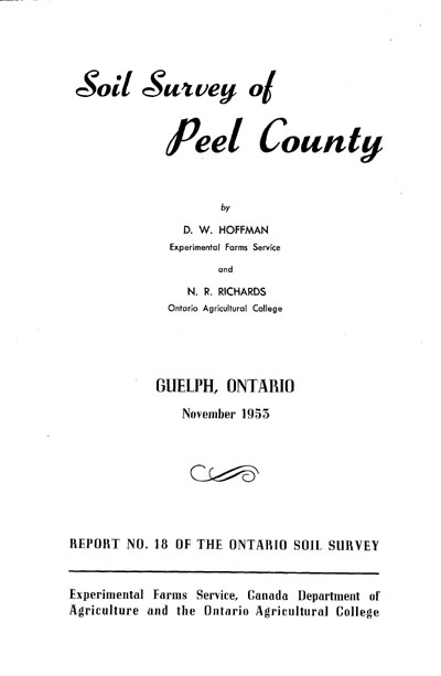 View the Soil Survey of Peel County (PDF Format)