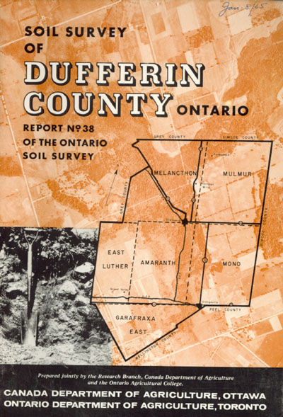 View the Soils Survey of Dufferin County (PDF Format)