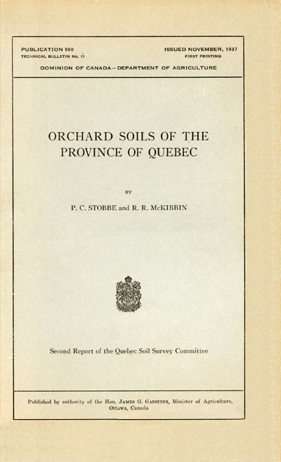 View the Orchard Soils of the Province of Quebec (PDF Format)