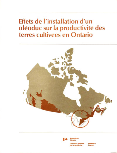 Voir le Conséquences de l'implantation d'un oléoduc sur la productivité des terres arables de l'Ontario (Format PDF)