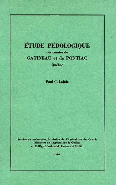 Voir le Étude pédologique des comtés de Gatineau et de Pontiac (Format PDF)