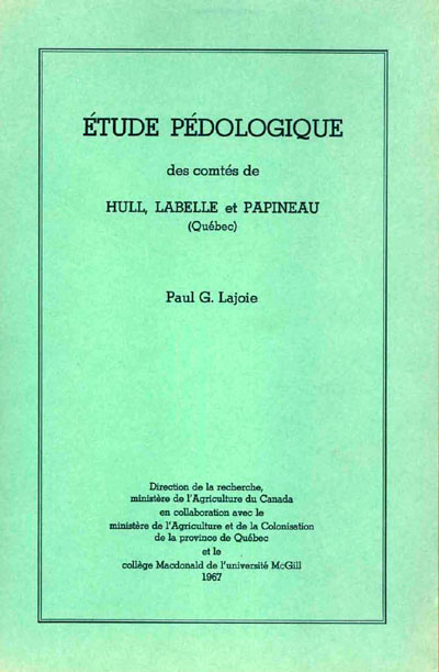 Voir le Étude pédologique des comtés de Hull, Labelle et Papineau (Format PDF)