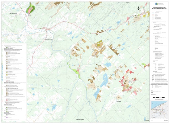Voir le carte Pédologie des sols en culture - feuillet 6 (Format JPG)
