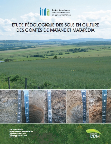 Voir le Étude pédologique des sols en culture des comtés de Matane et Matapédia, 2017 (Format PDF)