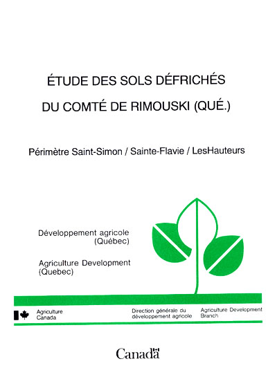 Voir le Étude des sols défrichés du comté de Rimouski, 1989 (Format PDF)