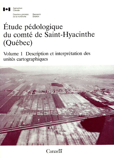 Voir le Étude pédologique du comté de Saint-Hyacinthe, 1991 (Format PDF)