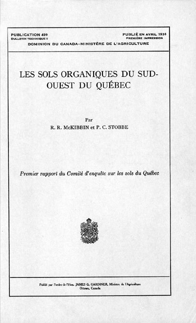 Voir le Les sols organiques du sud-ouest du Québec (Format PDF)
