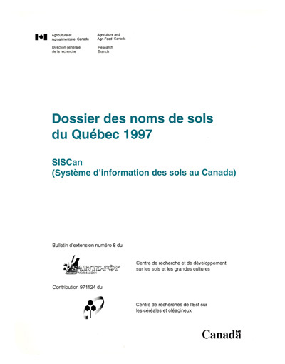 Voir le Dossier des noms de sols du Québec 1997 (Format PDF)